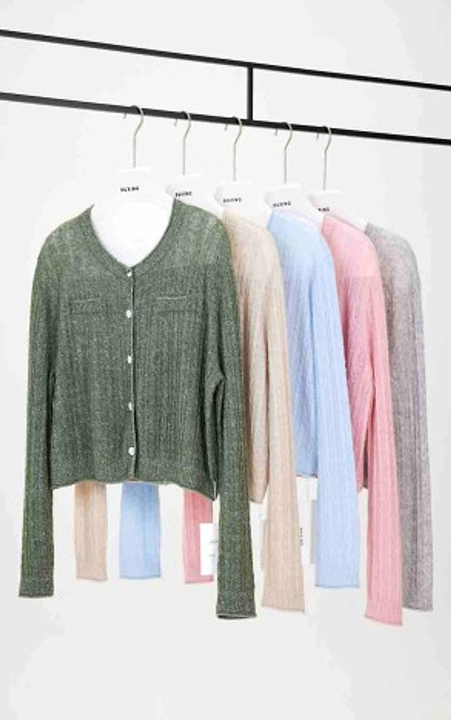 Cable-Knit Crewneck Cardigan