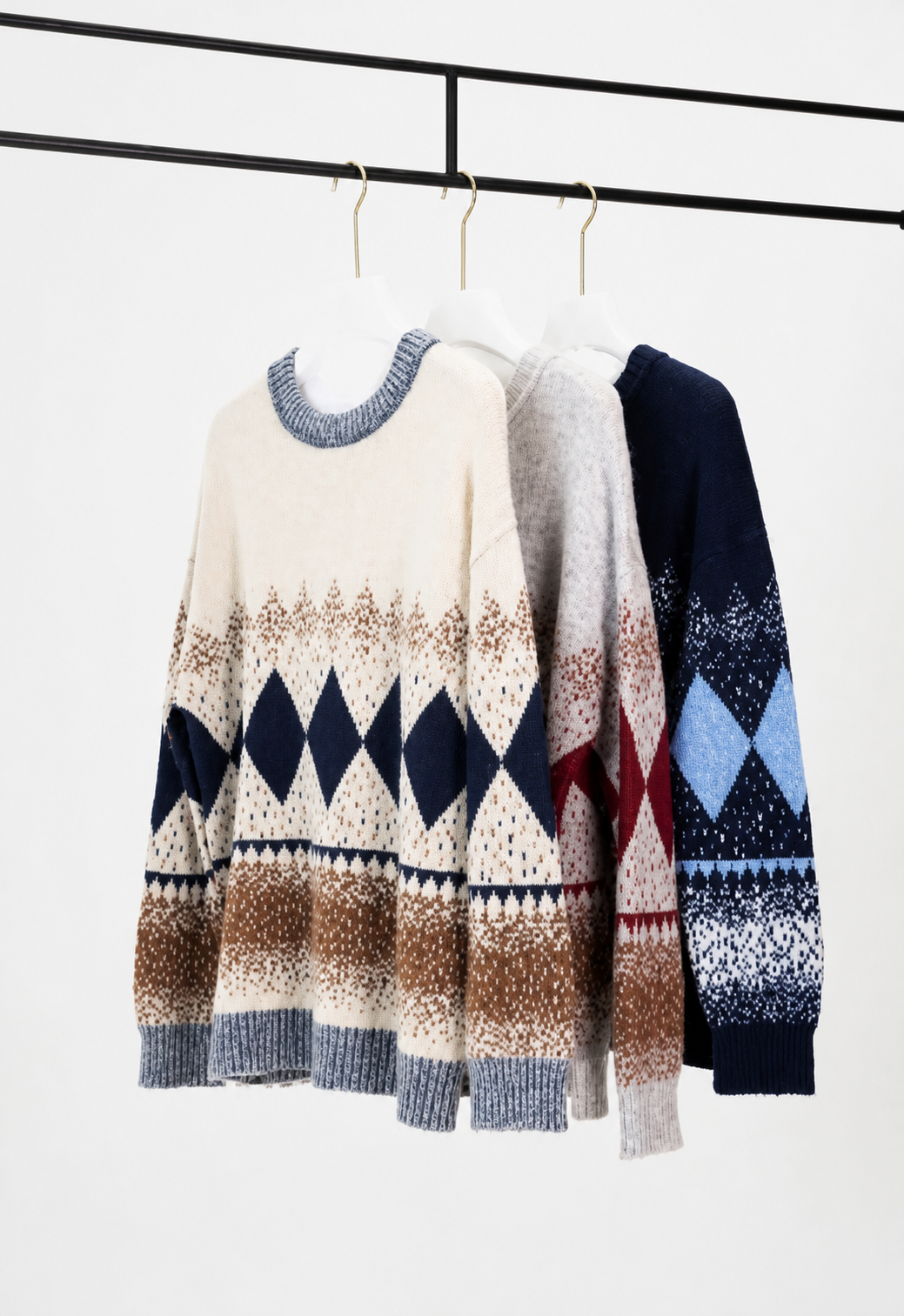 Oversized Fair Isle Pullover