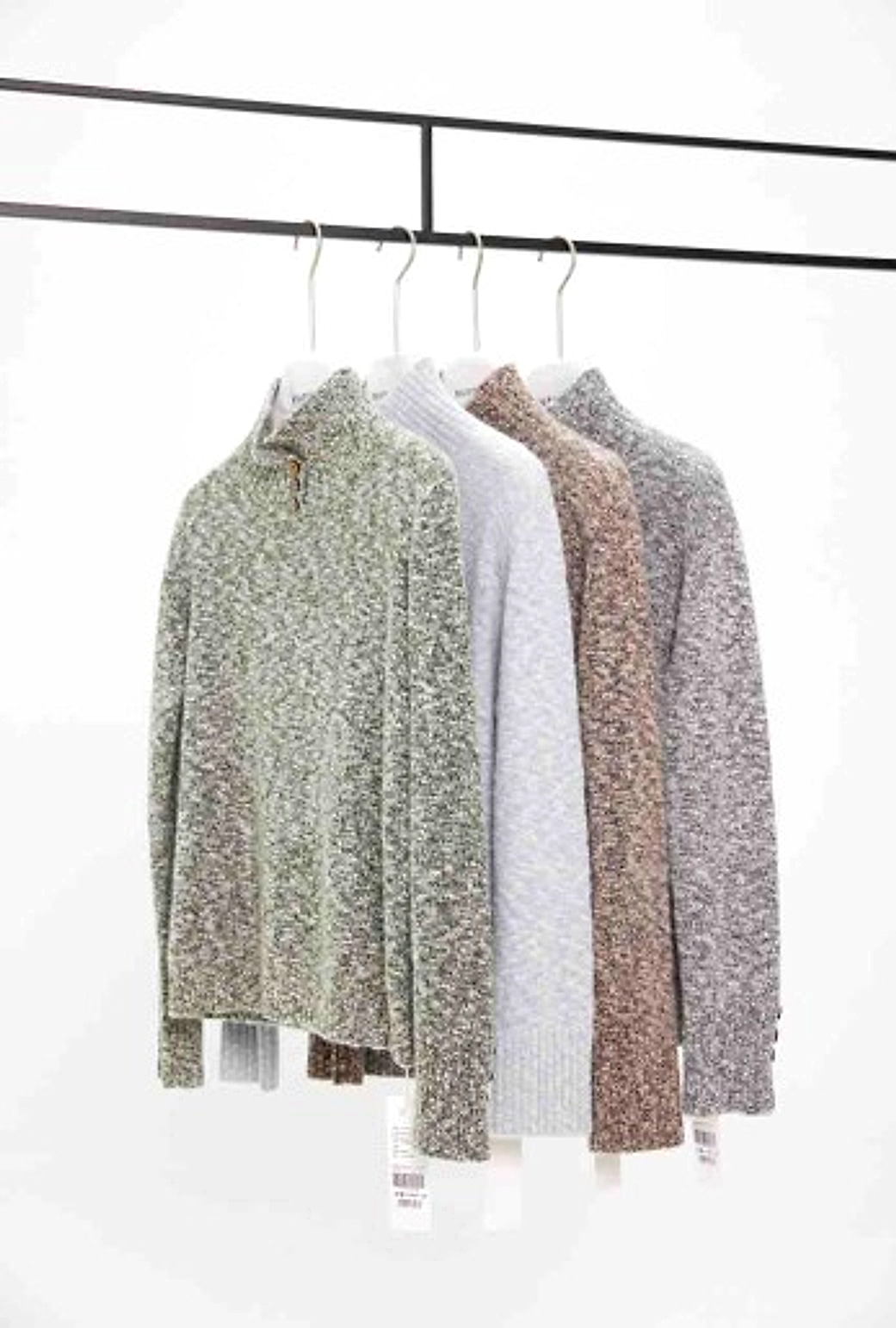 Slub Yarn Turtleneck Pullover