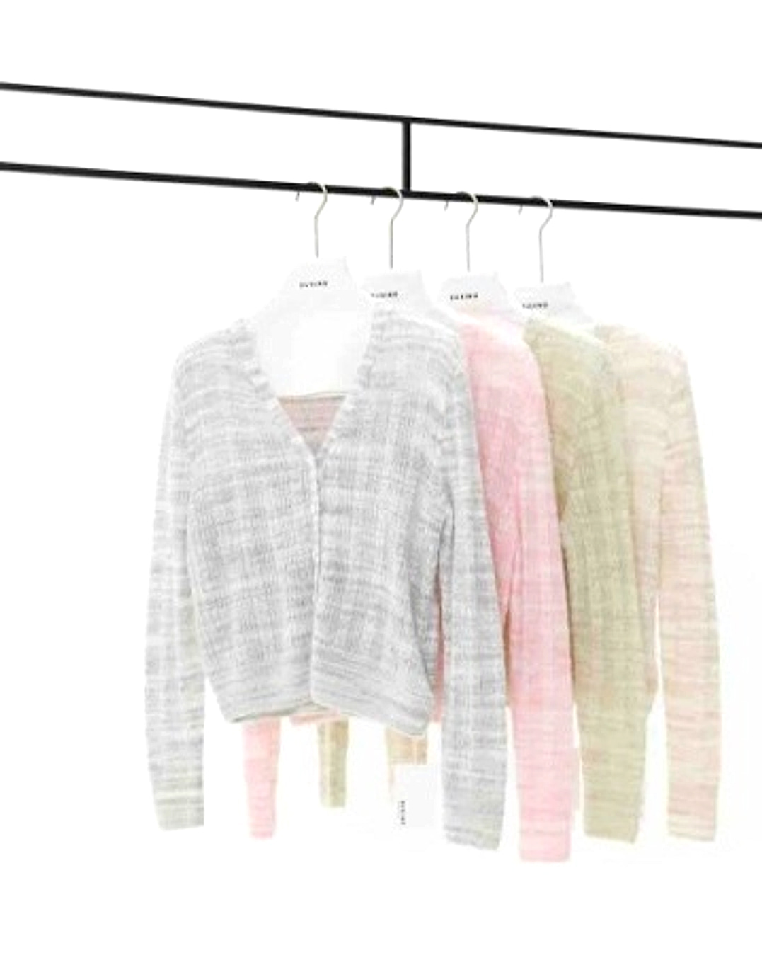 Space-Dyed V-Neck Cardigan